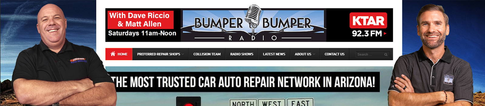 Dave Riccio: Host of Bumper to Bumper Radio on KTAR 92.3 Radio in Phoenix, AZ.